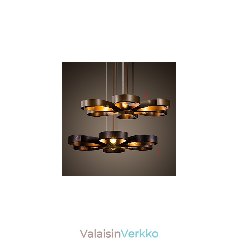 Retro klassiset metalliset kattovalot Yksinkertaiset riippuvalaisimet Cafe-riippuvalaisimet