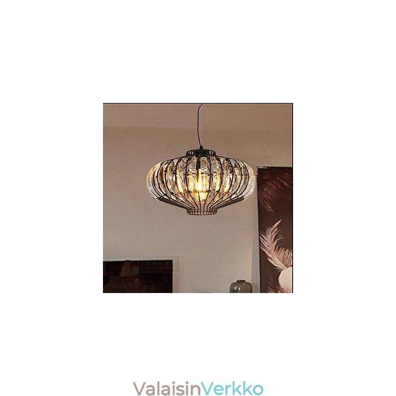 Yksinkertainen kristallikruunu kattokruunu rautataide Creative