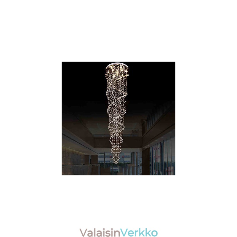 Kattokruunuvalaisimet riippuvalaisimet K9-kristalli-kaksoisspiraalilla