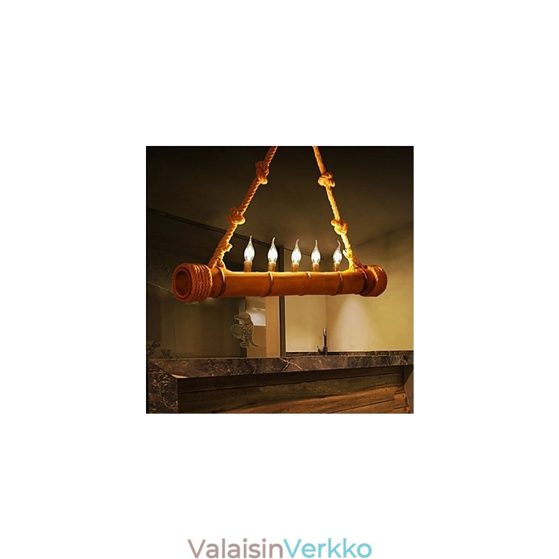 Cafe Pastoral Nostalgia Koristeellinen bambukattokruunu