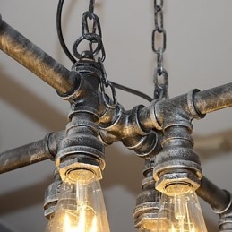 Loft-lamppu toimii luovan teollisen tuulen roolina, joka palauttaa muinaisia tapoja johdon pudotusvaloa