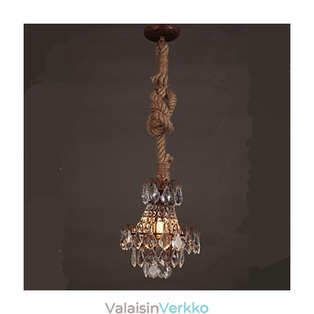Retro lounge Hamppu Industrial Wind Imitation Crystal Kattokruunu Retro lounge Hamppu Industrial Wind Imitation Crystal Kattokruunu