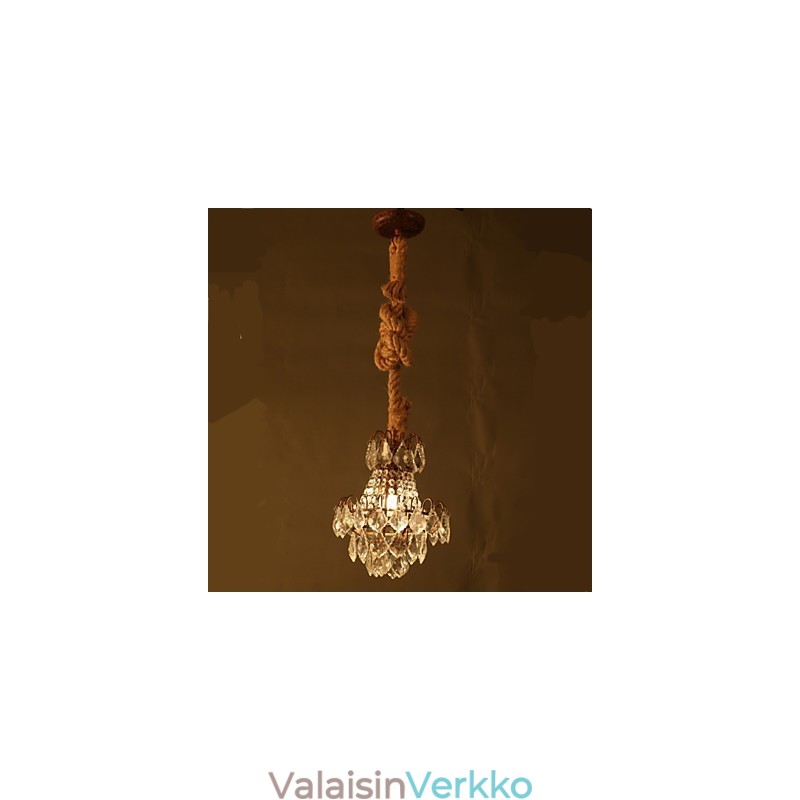 Retro lounge Hamppu Industrial Wind Imitation Crystal Kattokruunu