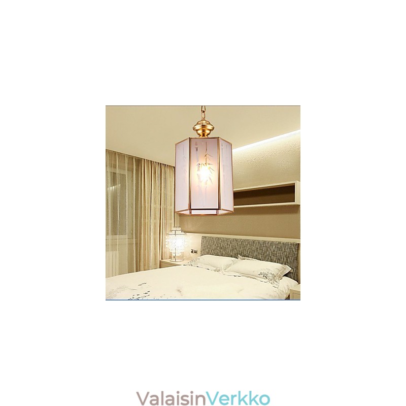 American Country Small Pendant kaikki kuparinen yksittäinen lasi