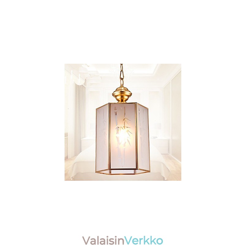 American Country Small Pendant kaikki kuparinen yksittäinen lasi