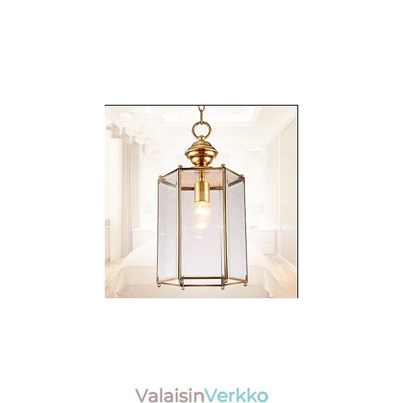 American Country Small Pendant kaikki kuparinen yksittäinen lasi