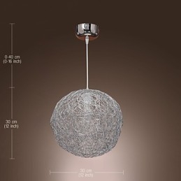 Moderni nykyaikainen Globe Mini -tyylinen kromiriippuvalaisin