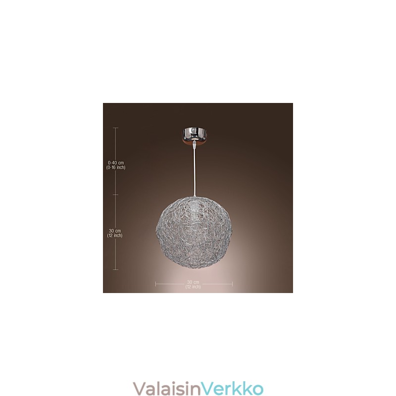 Moderni nykyaikainen Globe Mini -tyylinen kromiriippuvalaisin