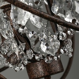 Kattokruunu Crystal perinteinen klassinen metalli