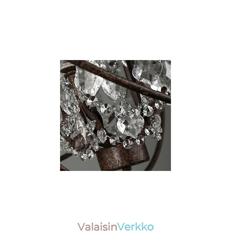 Kattokruunu Crystal perinteinen klassinen metalli