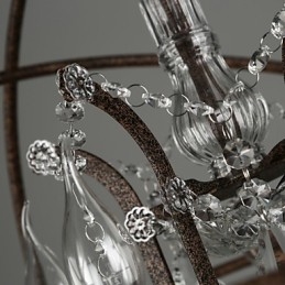 Kattokruunu Crystal perinteinen klassinen metalli