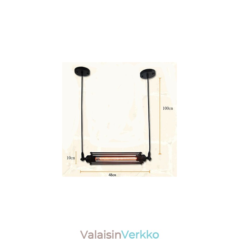 Loft Retro kattokruunu riippuvalaisin Klassinen Vintage Lamppu Country Metal Light