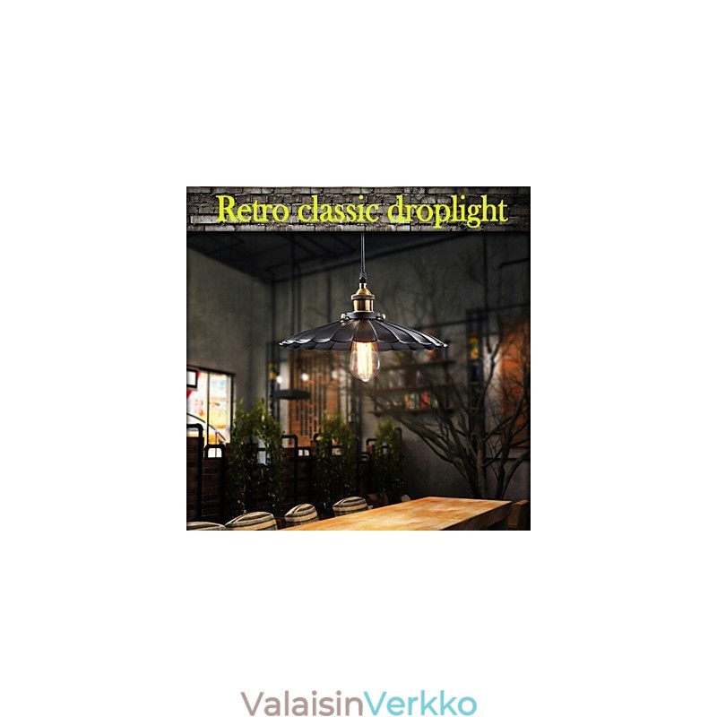 Retro klassinen eurooppalaistyylinen riippuvalaisin Light Metal Art pistorasia