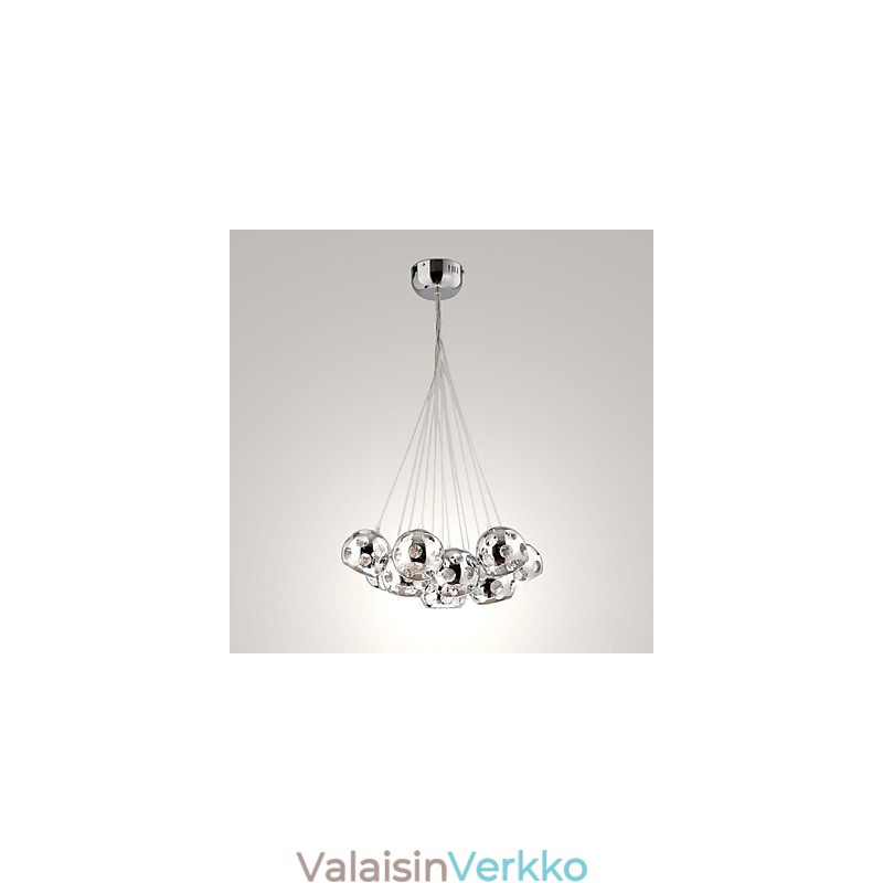 Moderni nykyaikainen Globe kromimetalliriippuvalaisin