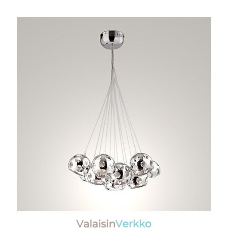 Moderni nykyaikainen Globe kromimetalliriippuvalaisin Moderni nykyaikainen Globe kromimetalliriippuvalaisin