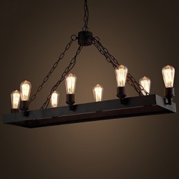 Moderni Retro Loft Kattokruunu American Country Kattokruunu Creative Industrial Cafe Lamp Lights