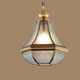 American Country Small Pendant kaikki kuparinen yksittäinen lasi