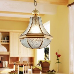 American Country Small Pendant kaikki kuparinen yksittäinen lasi