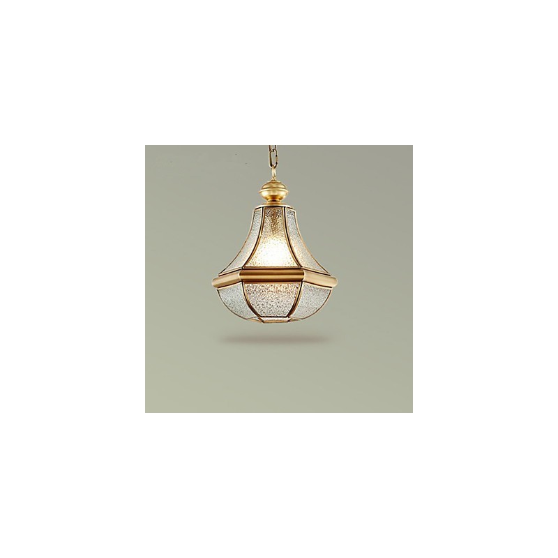 American Country Small Pendant kaikki kuparinen yksittäinen lasi