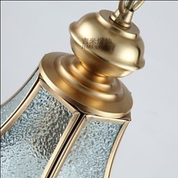 American Country Small Pendant kaikki kuparinen yksittäinen lasi