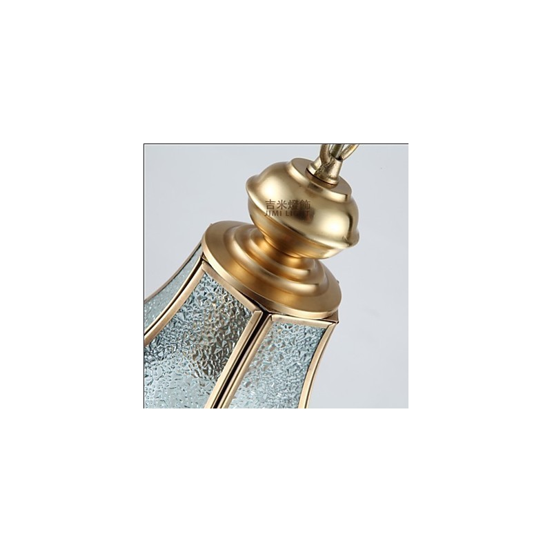 American Country Small Pendant kaikki kuparinen yksittäinen lasi