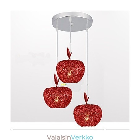 Kudottu alumiininen kattokruunu, jossa on kolme otsalamppua Apple A Kudottu alumiininen kattokruunu, jossa on kolme otsalamppua Apple A