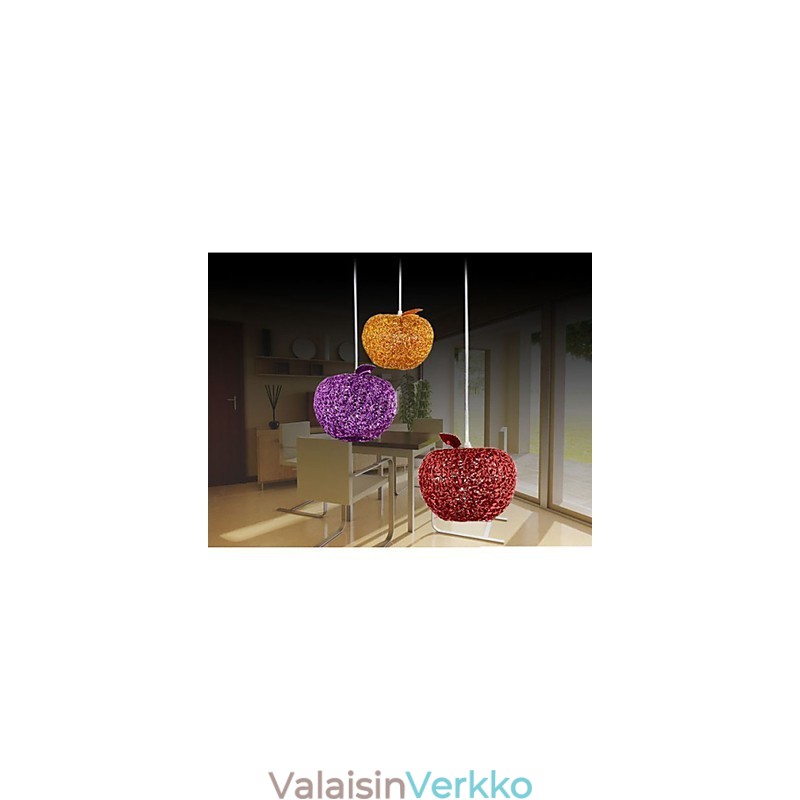 Kudottu alumiininen kattokruunu, jossa on kolme otsalamppua Apple A