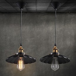 Retro klassinen eurooppalaistyylinen riippuvalaisin Light Metal Art pistorasia
