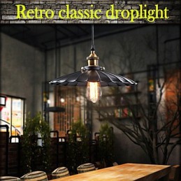 Retro klassinen eurooppalaistyylinen riippuvalaisin Light Metal Art pistorasia