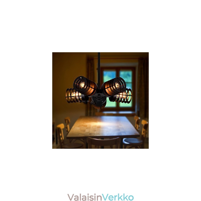 Retro klassiset metalliset kattovalot Yksinkertaiset riippuvalaisimet Cafe-riippuvalaisimet