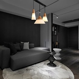 Moderni nykyaikainen mini-tyylinen kromimetallikattokruunu