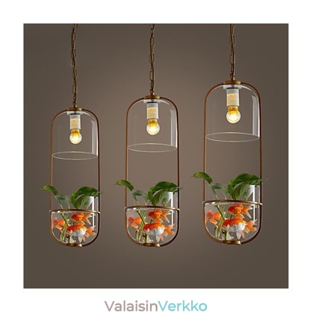 Moderni ja nykyaikainen koristeellinen kattovalaisin (ei sisällä kasveja