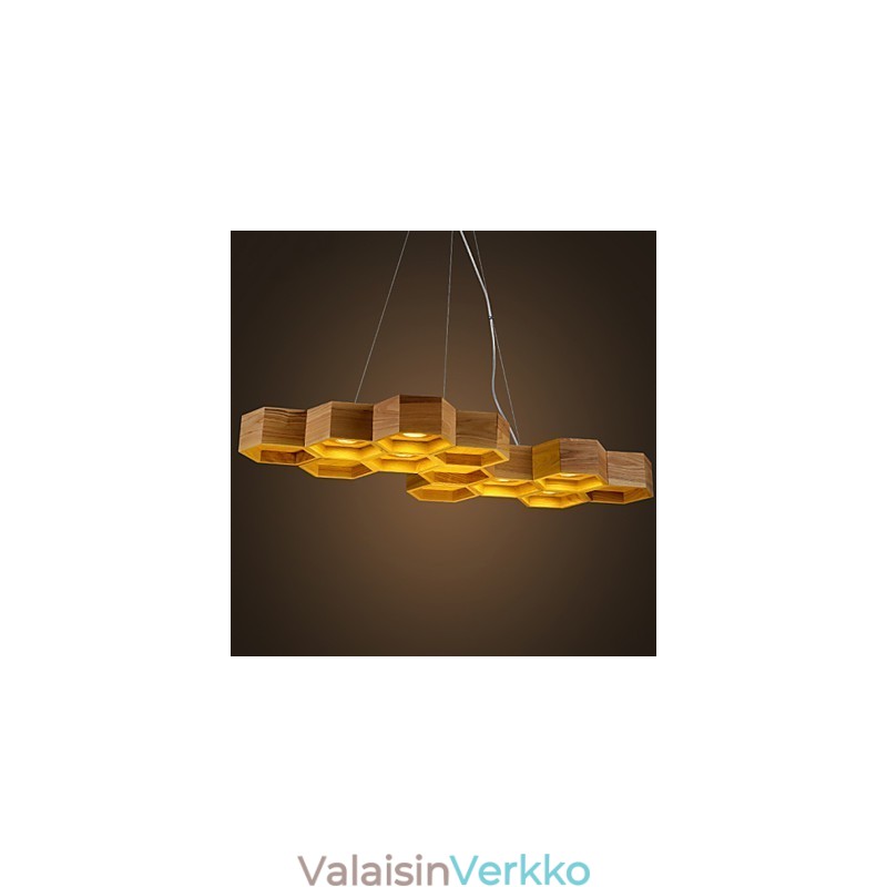 Designer Art Individuality Kattokruunu Yksinkertaiset hunajakennopuulamput