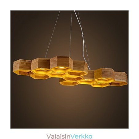 Designer Art Individuality Kattokruunu Yksinkertaiset hunajakennopuulamput