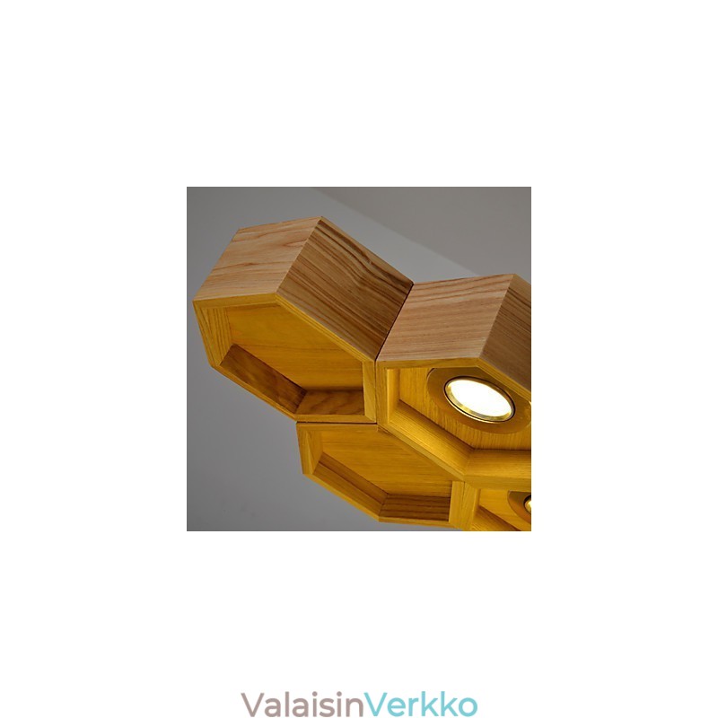 Designer Art Individuality Kattokruunu Yksinkertaiset hunajakennopuulamput