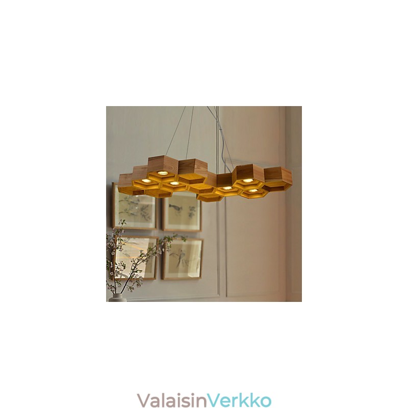 Designer Art Individuality Kattokruunu Yksinkertaiset hunajakennopuulamput