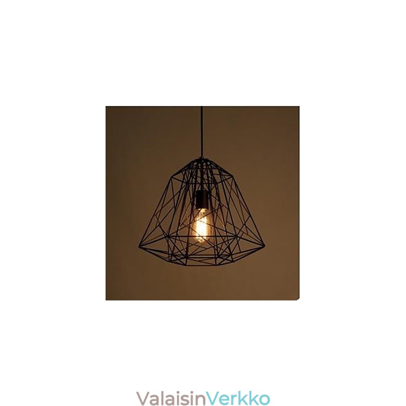 Retro pieni istuva takorautainen timanttiriippuvalaisin