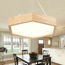 Moderni Contemporary Country Mini Style Muut Puu Bambu riippuvalaisin
